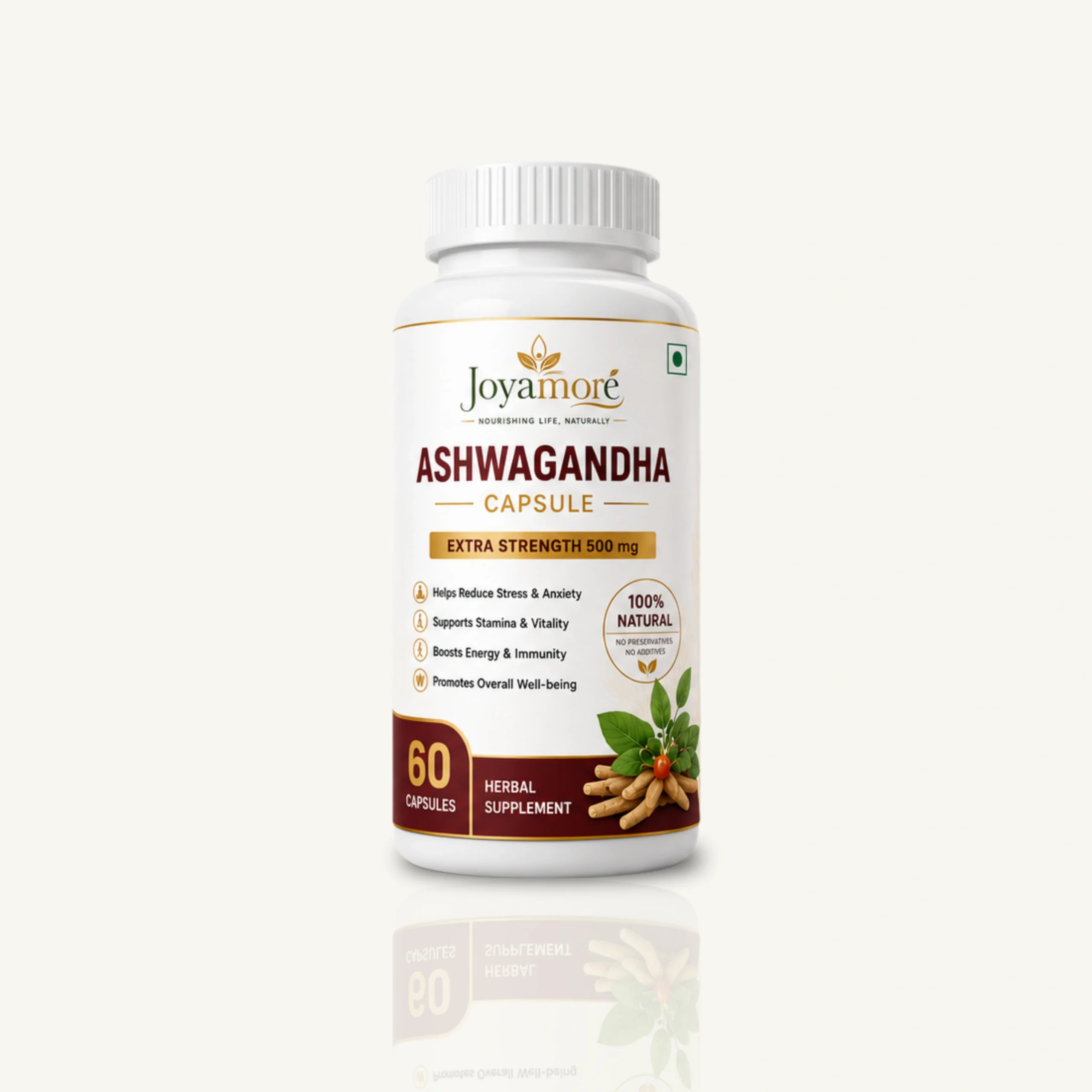 Ashwagandha Capsules 500 mg | 60 Capsules